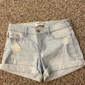 Abercrombie Kids denim shorts.